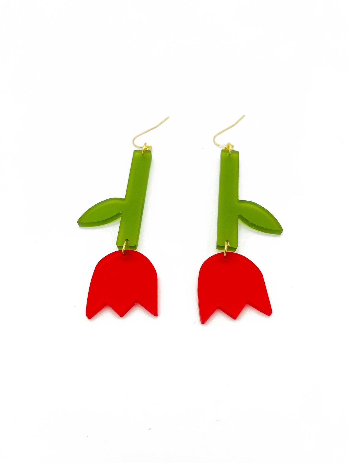 Large Tulip Earrings