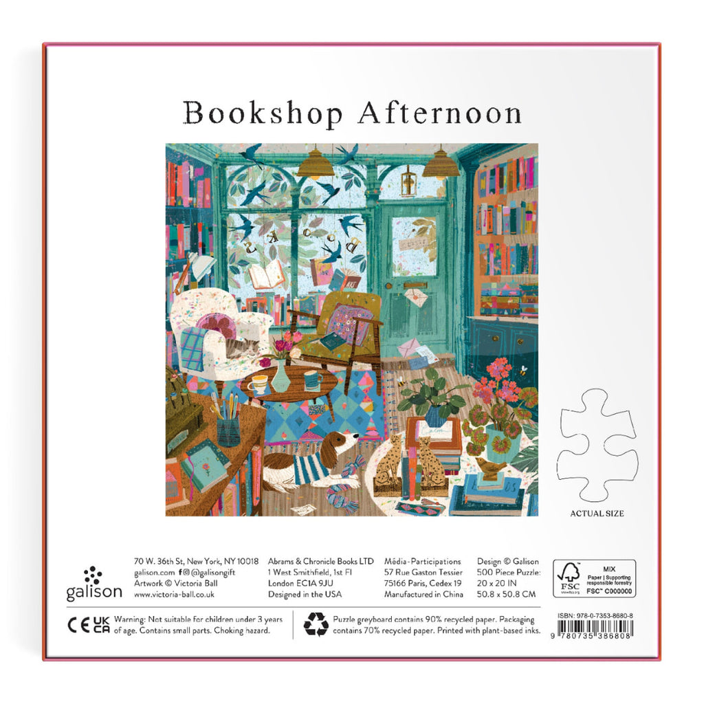 Bookshop Afternoon 500 Piece Puzzle