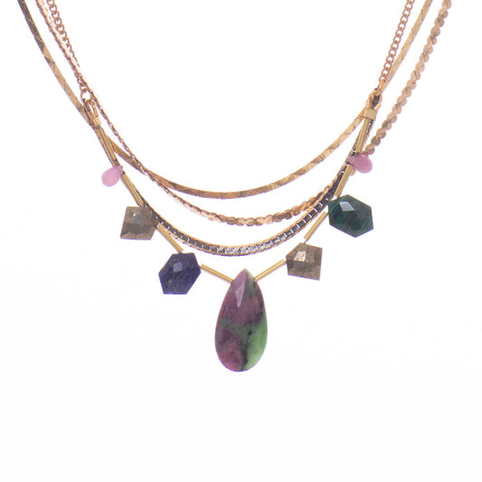 Seda Necklace - Ruby Zoisite