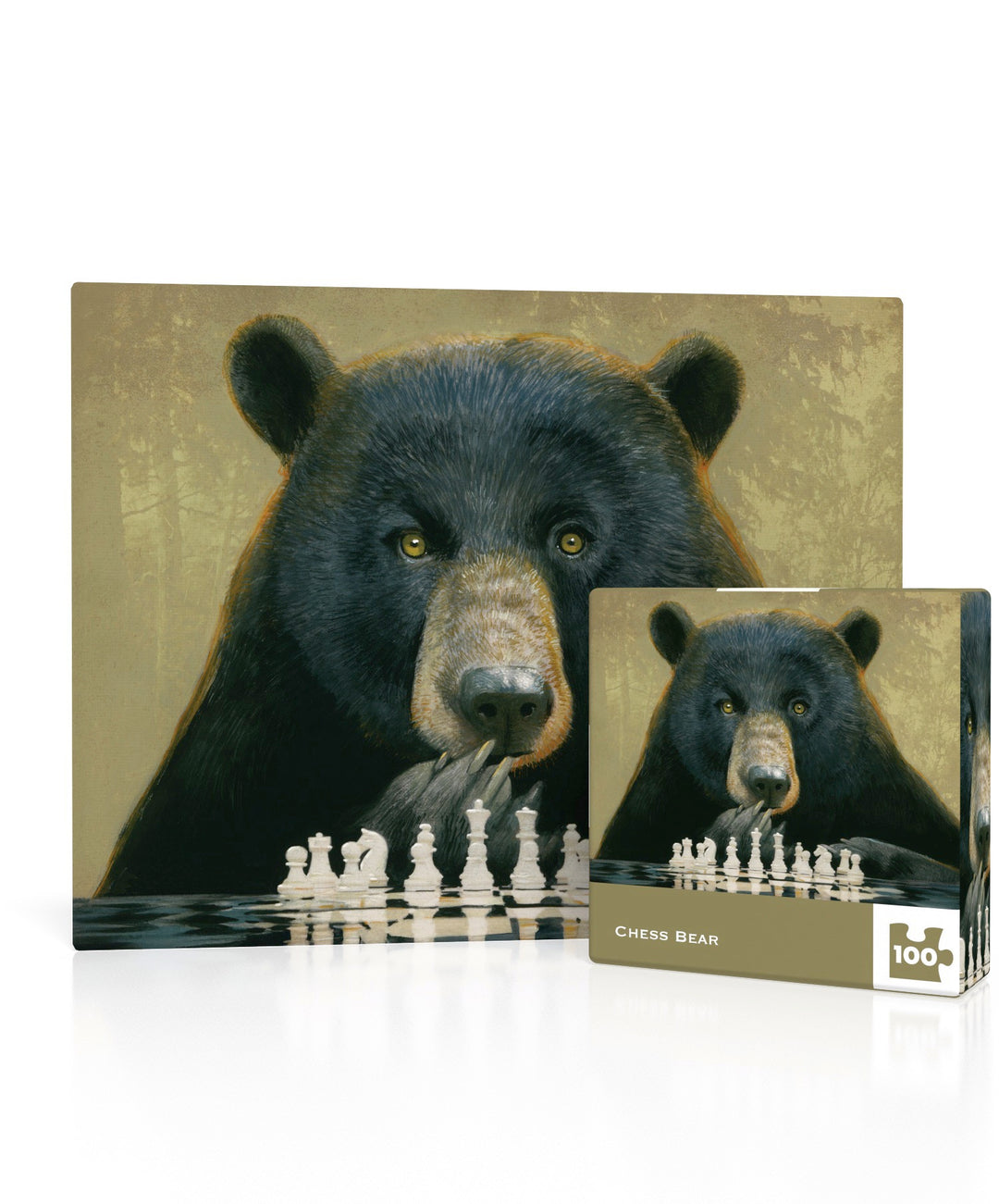 Chess Bear 100 Piece Mini Puzzle