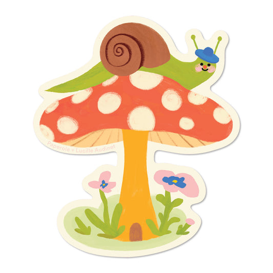 Snail and Shroom Sticker