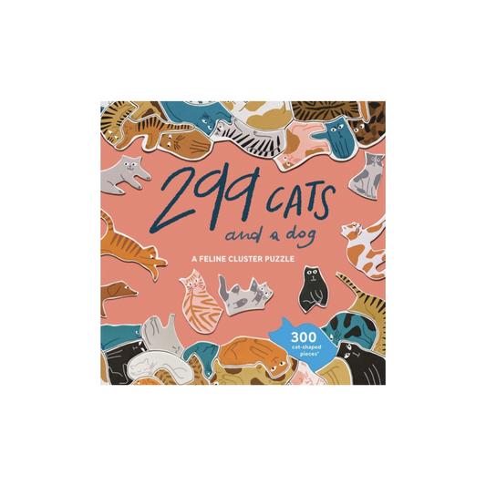 299 Cats and a Dog 300 Piece Cluster Puzzle