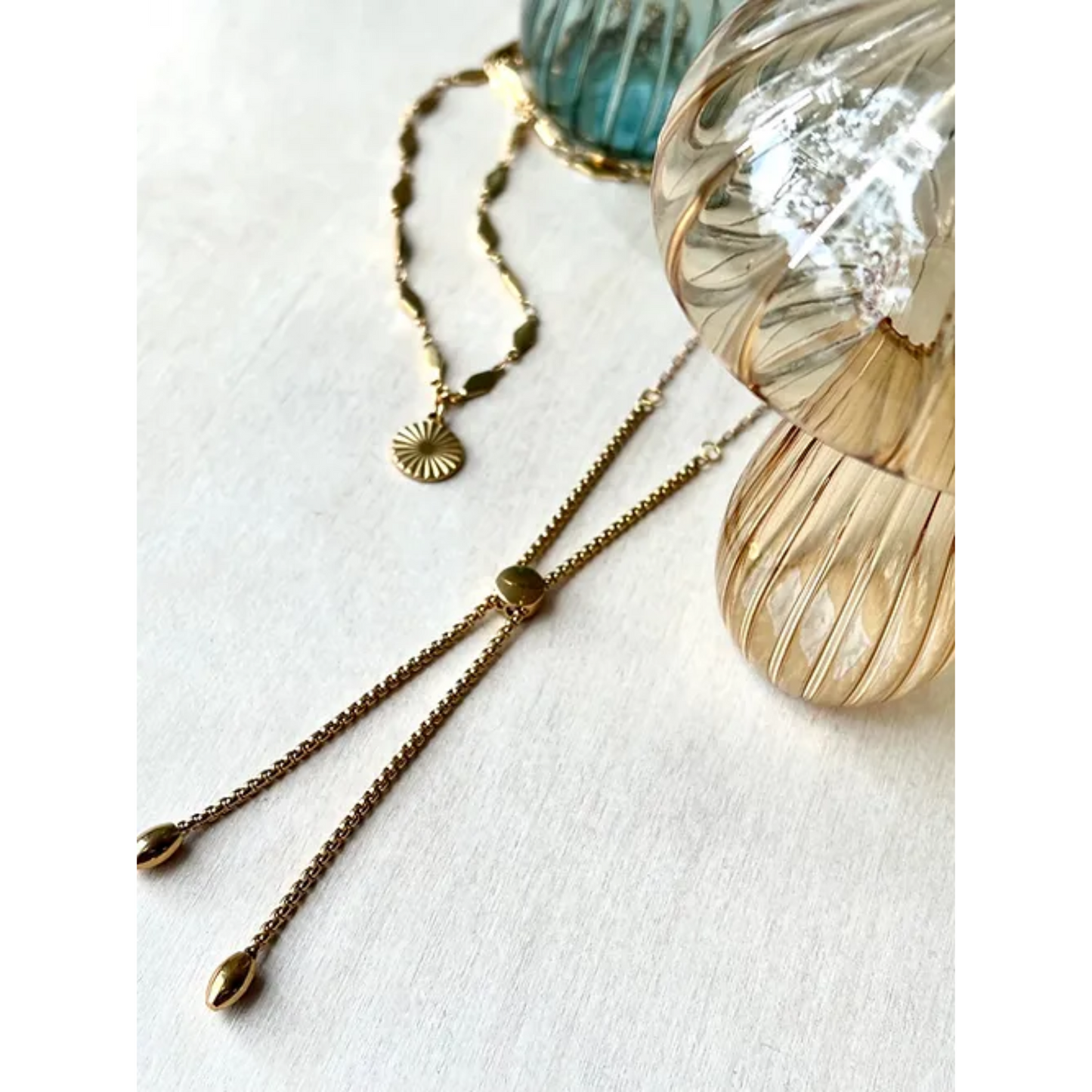 Gold Plated Gold Bolo Necklace