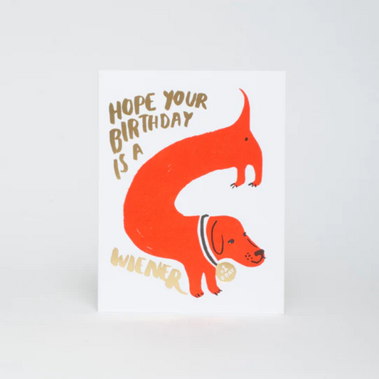 Wiener Birthday Card