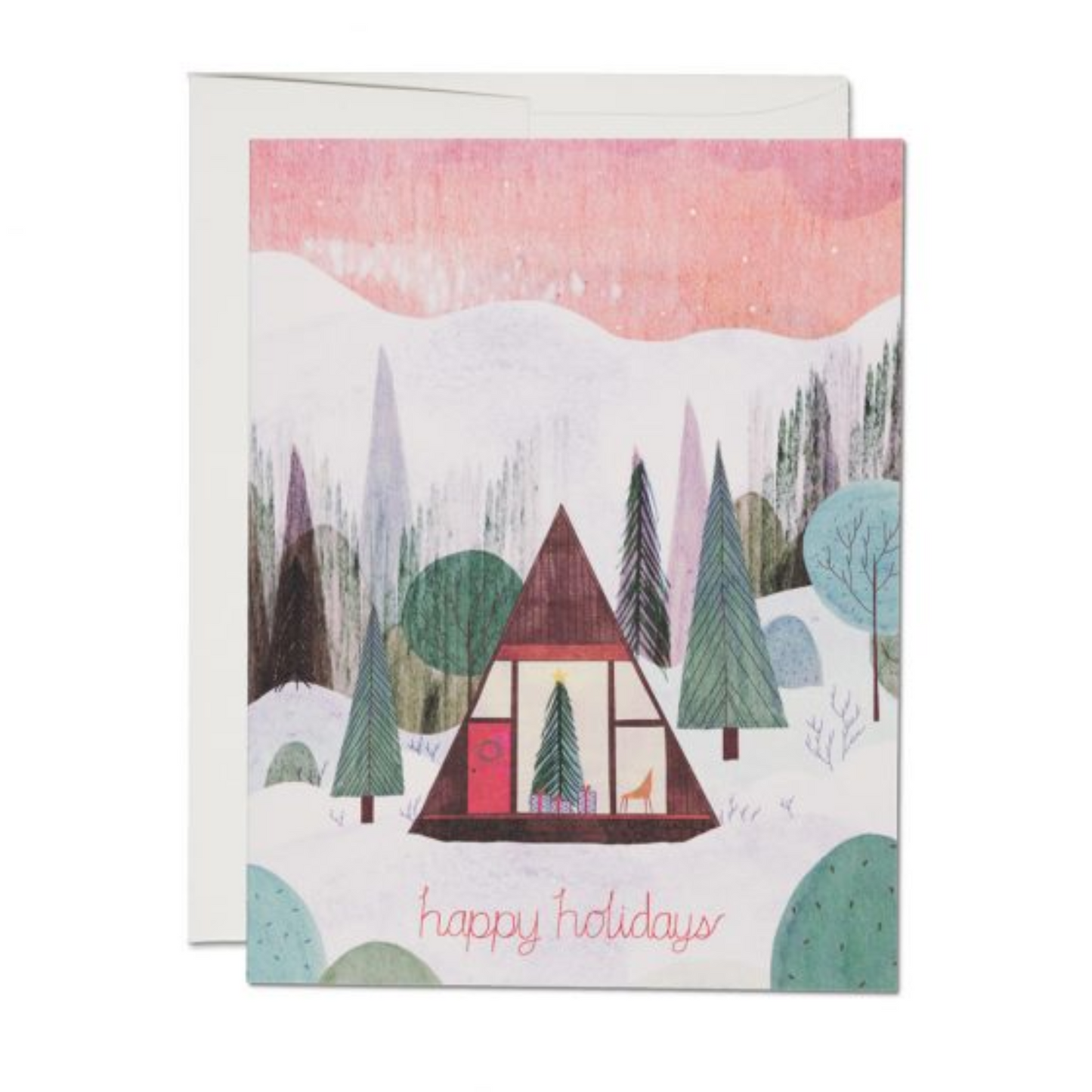 Holiday Cabin Card