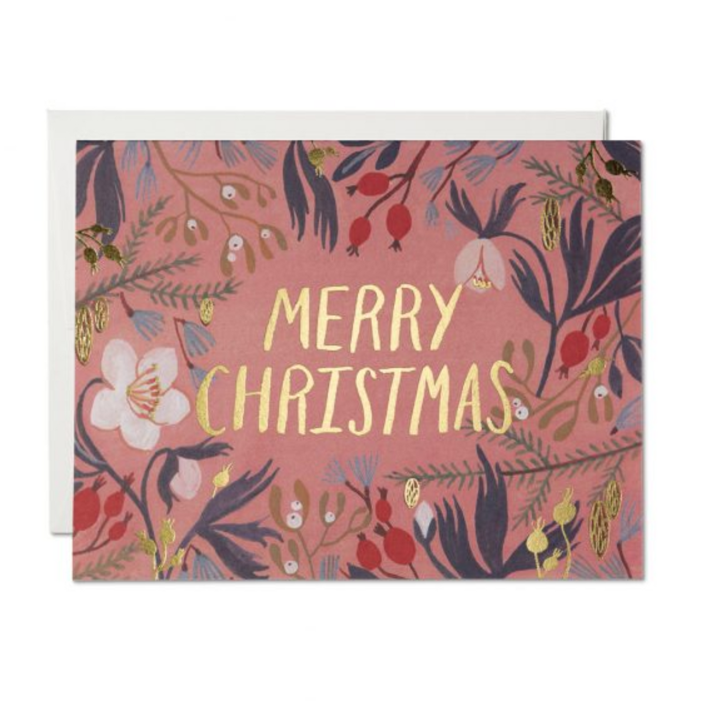 Christmas Flowers Card