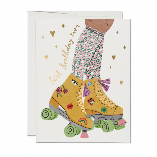 Roller Skate Birthday Card