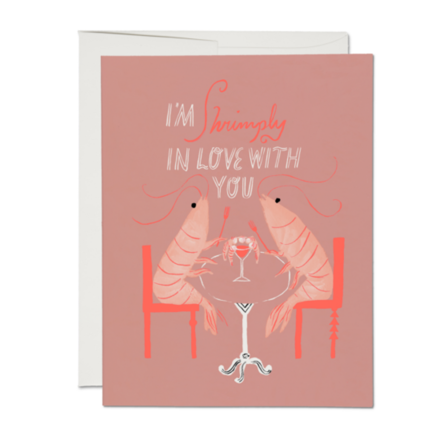 Shrimply In Love Card