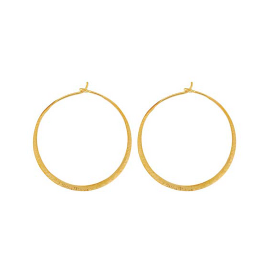 Hammered Wire Hoop