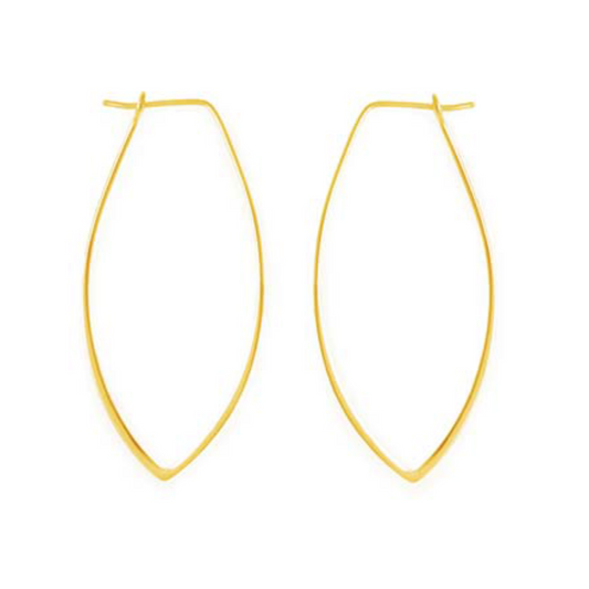Marquis Petal Wire Hoop