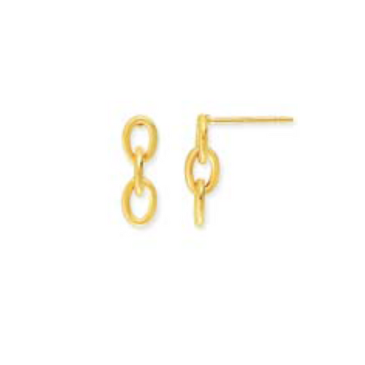 Oval Chain Link Studs
