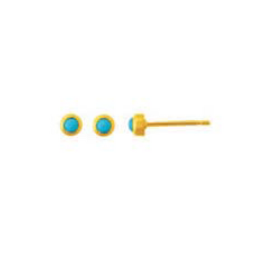 Micro Turquoise Stud