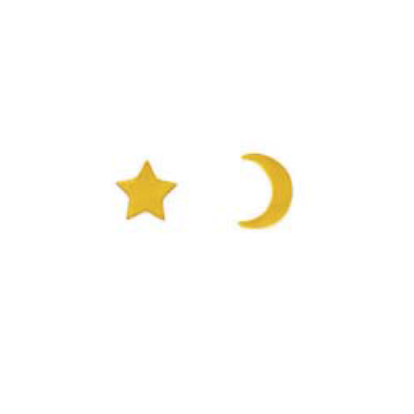 Moon and Star Studs