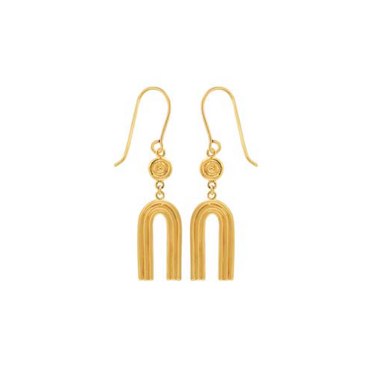 Arches and Circle Hook Earrings