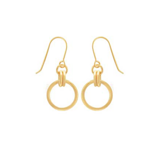 Double Link Circle Hook Earrings