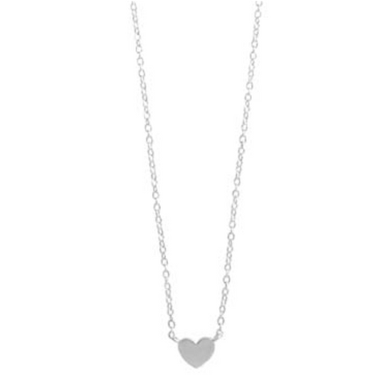 Tashi Flat Tiny Heart Necklace
