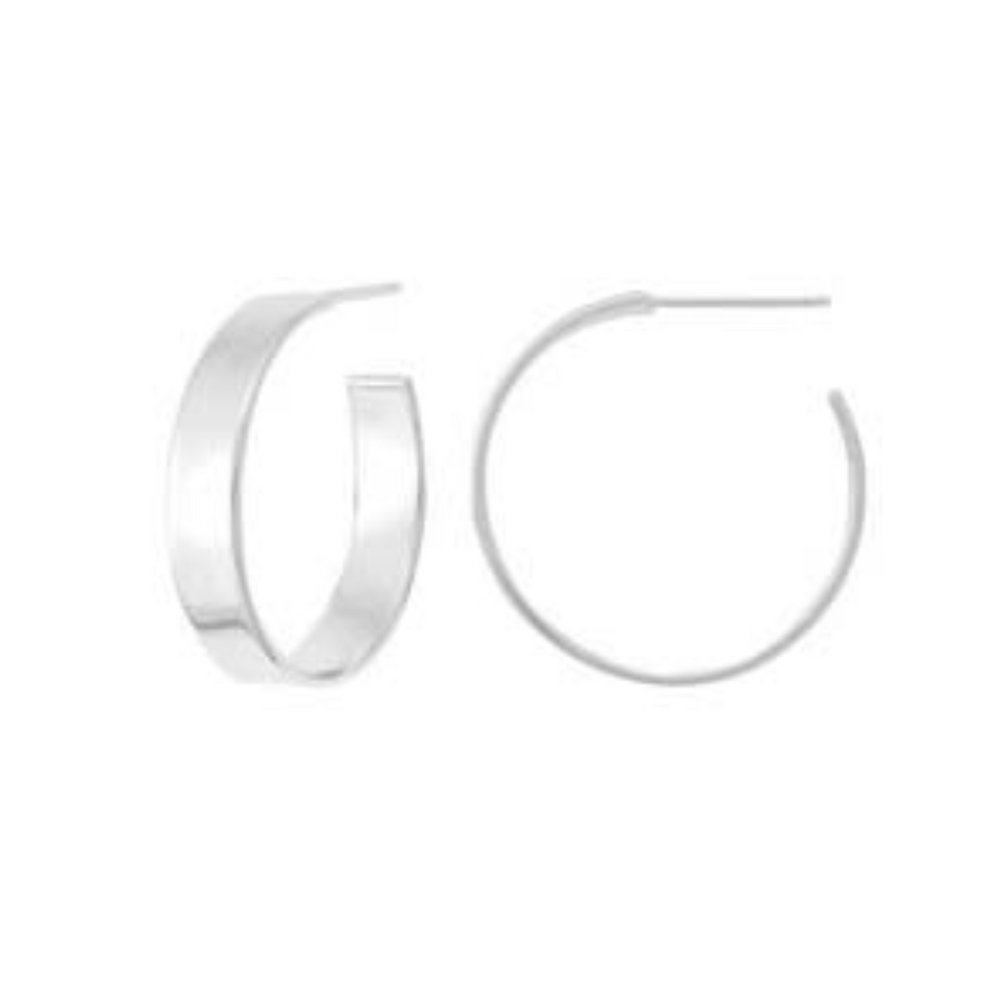 Flat Wide Hoop on Post