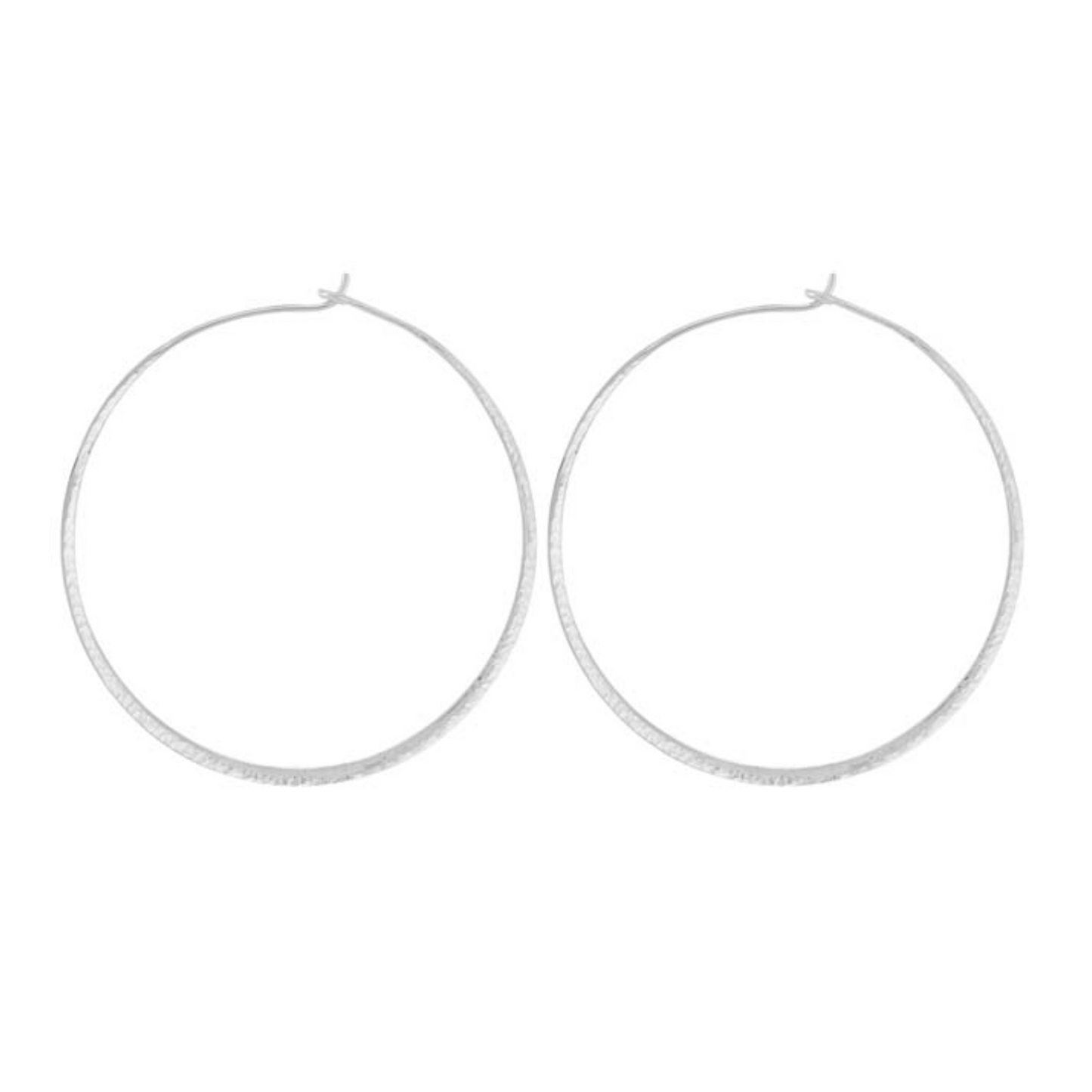 Hammered Wire Hoop