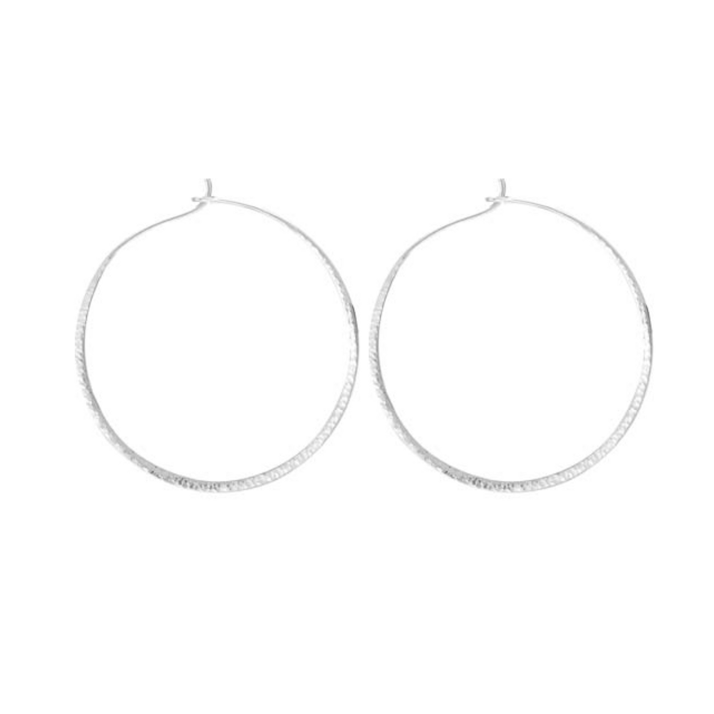 Hammered Wire Hoop