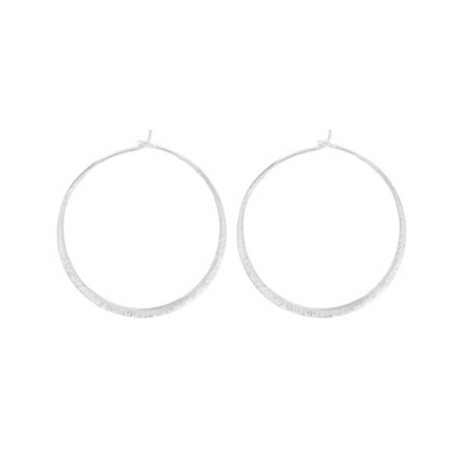 Hammered Wire Hoop