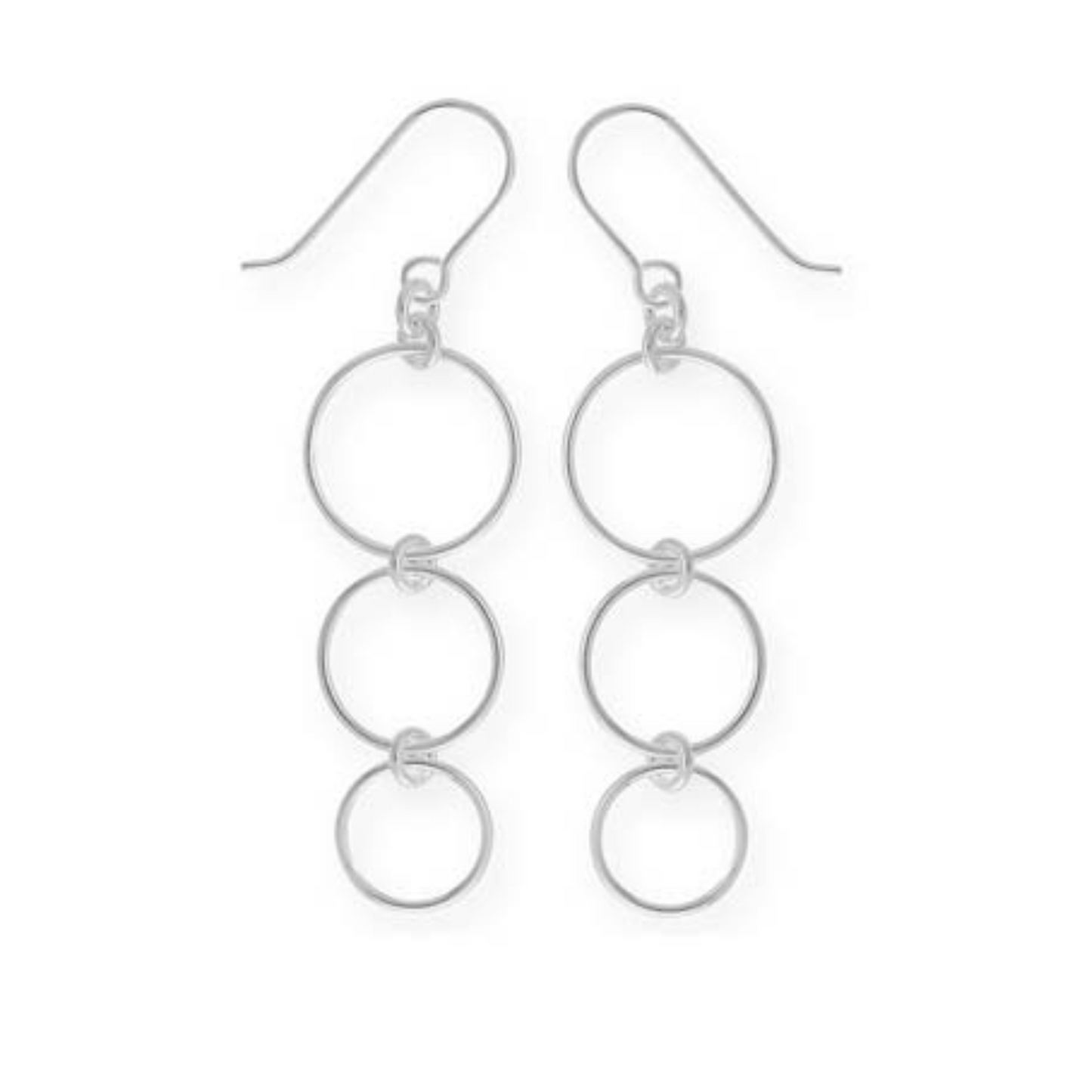 Interlocking 3 Circles Earrings