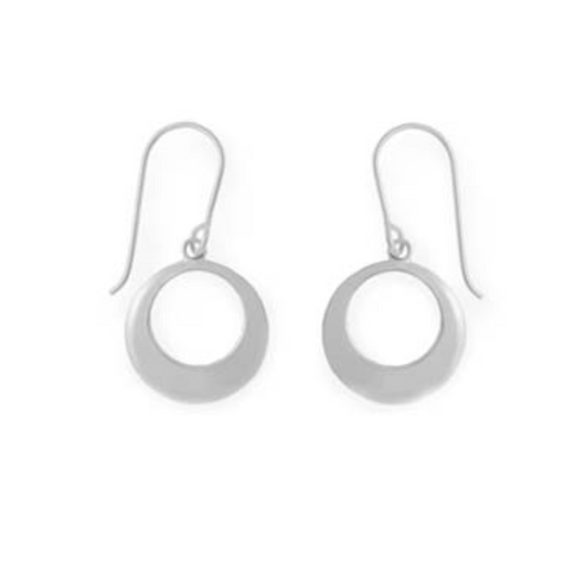 Mod Circle Hook Earrings