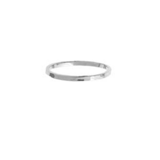 Thin Hammered Band Ring