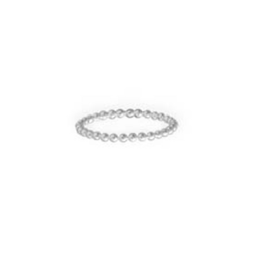 Beaded Band Stacking Ring