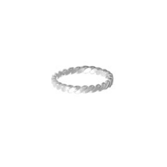 Flat Twisted Band Ring