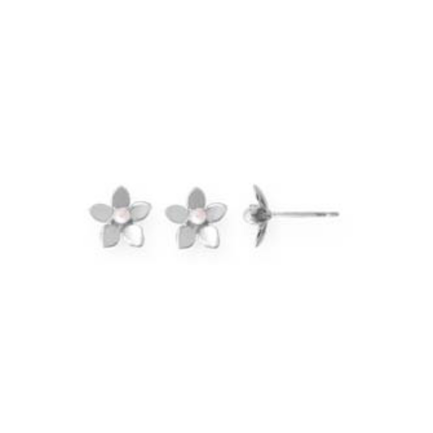 Flower with Pearl Stud