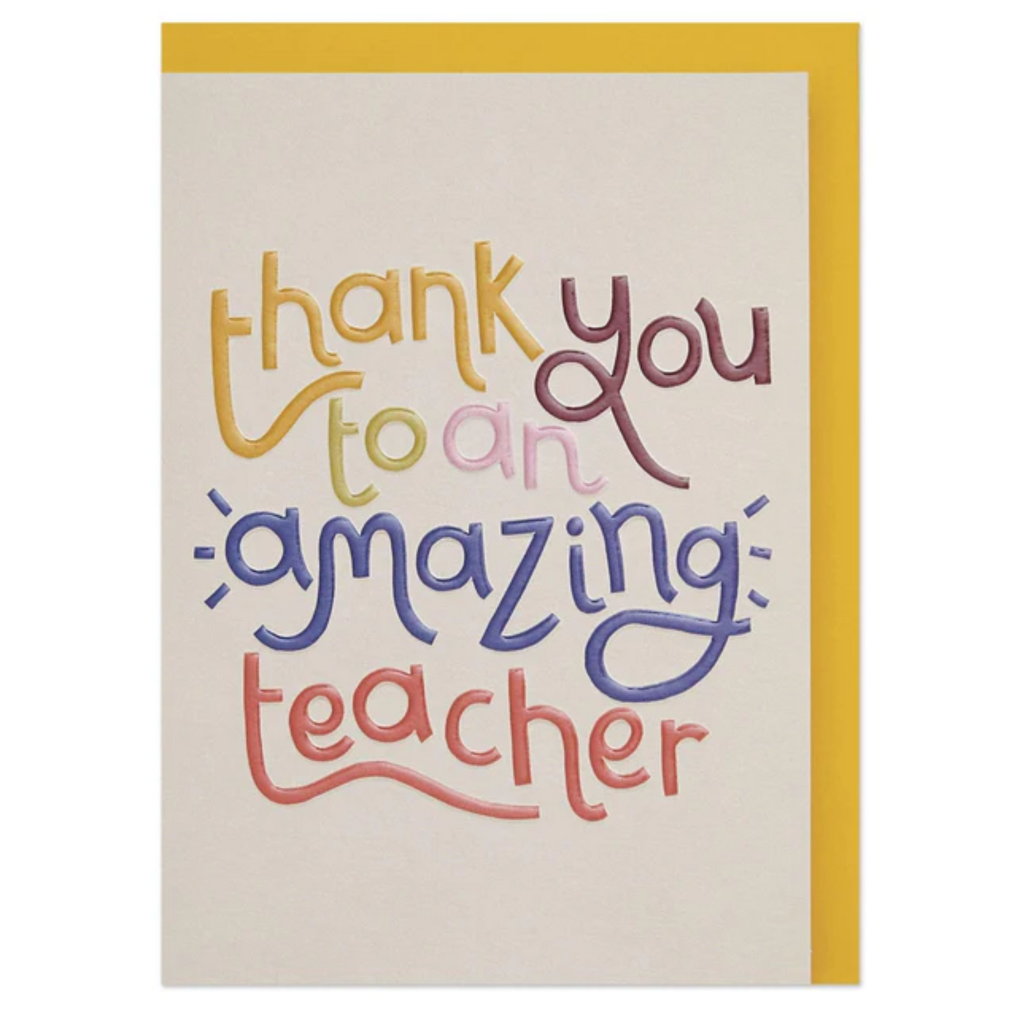 Amazing Teacher Card