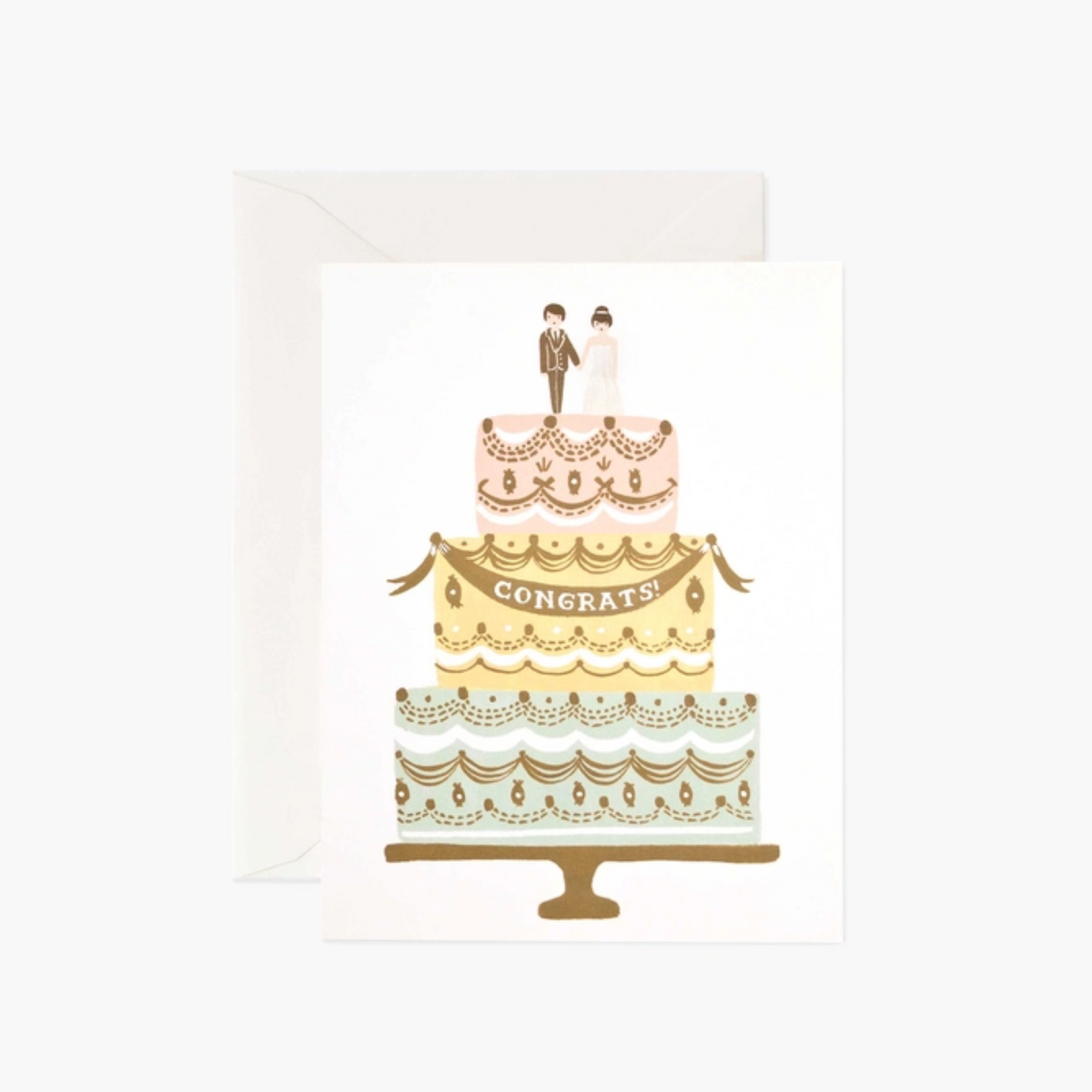 Congrats Cake Wedding Card