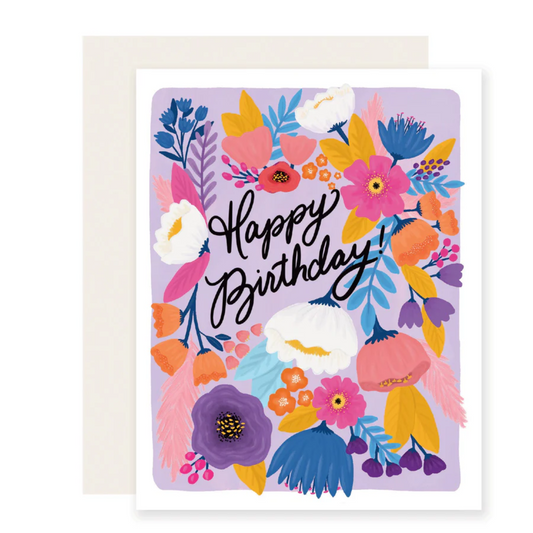 Floral Fiesta Birthday Card