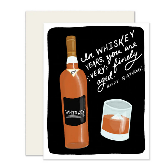 Whiskey Years Birthday Card
