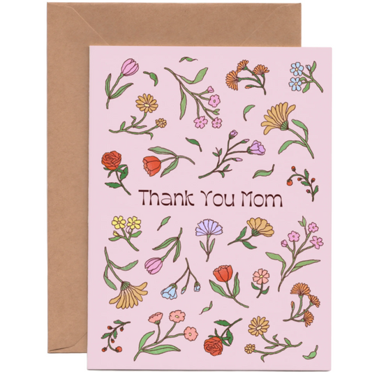 Flowers Card For Mom