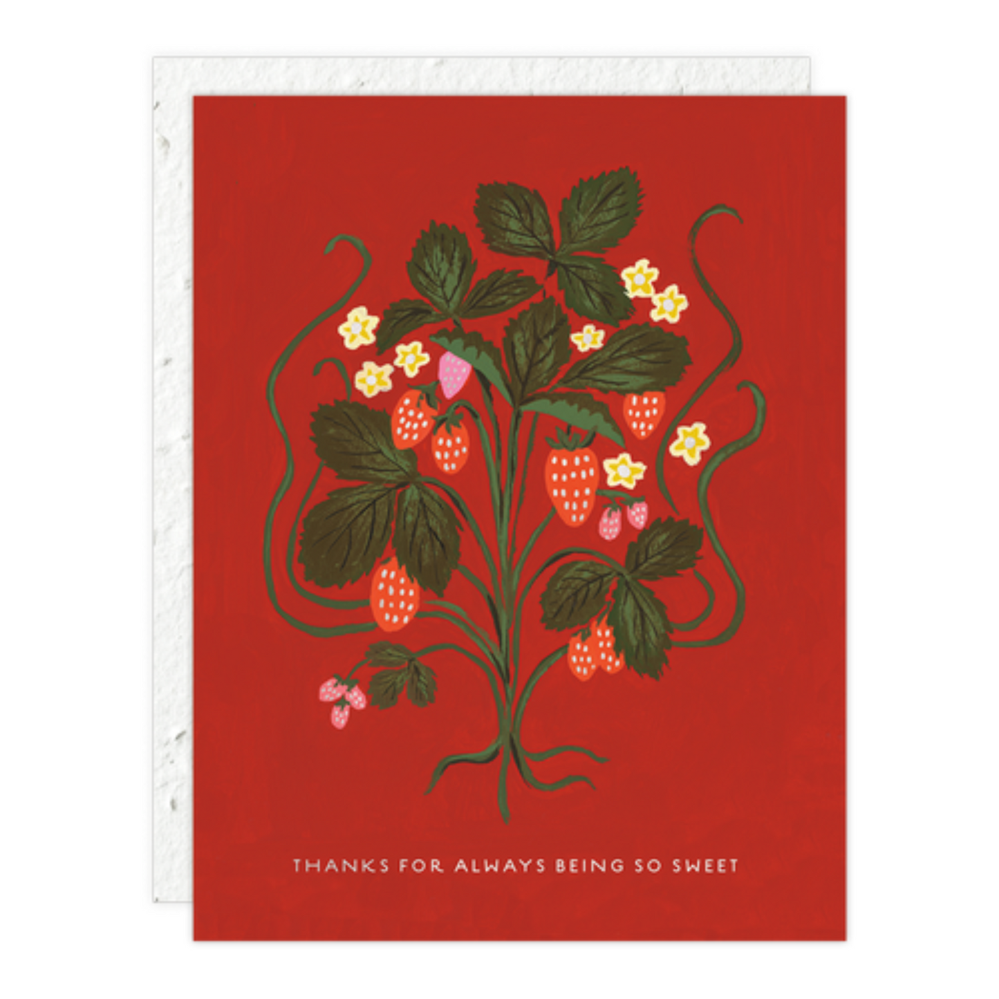 Sweet Strawberry Thank You Card