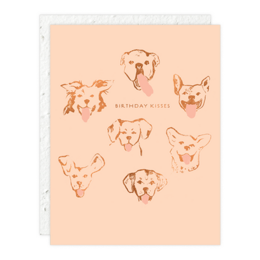 Dog Kisses Birthday Card