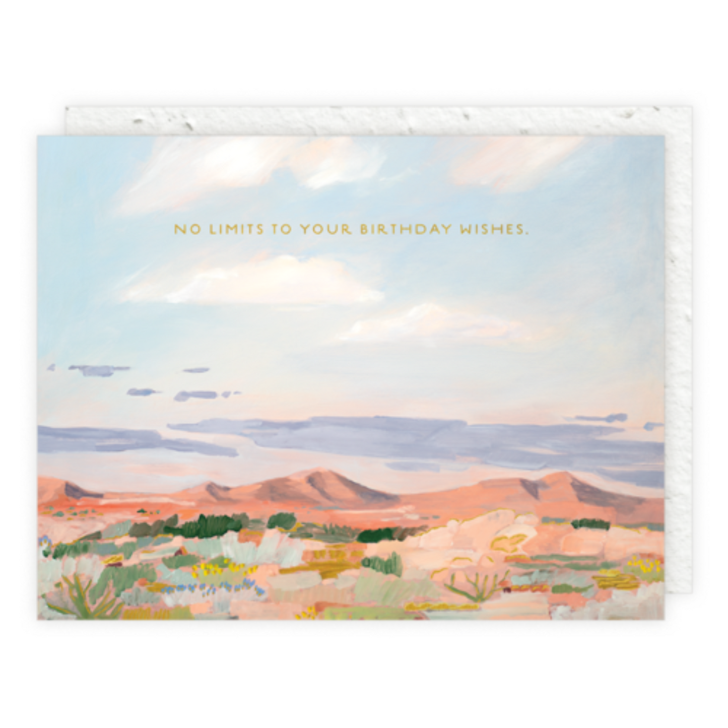 Morning Desert Light Birthday Card