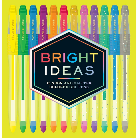 Bright Ideas: 12 Neon and Glitter Colored Gel Pens