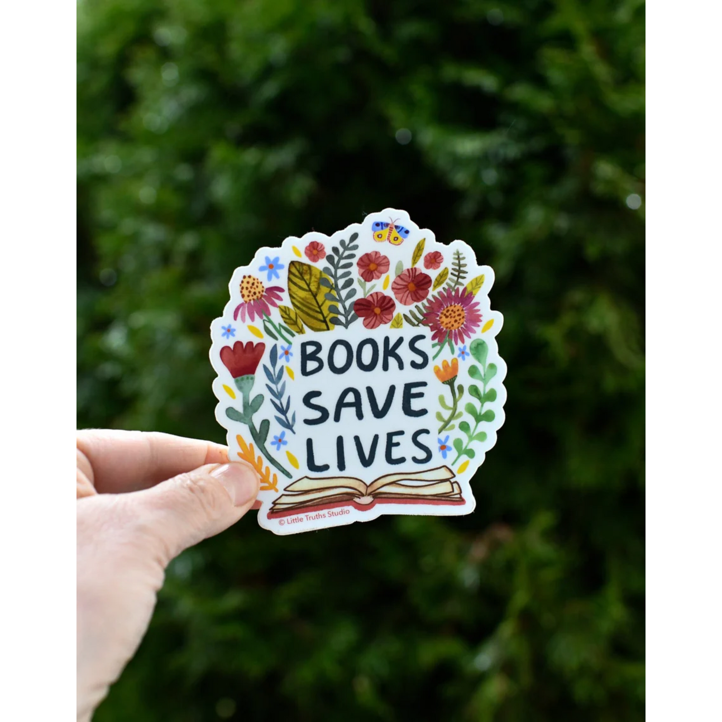 Books Save Lives Sticker