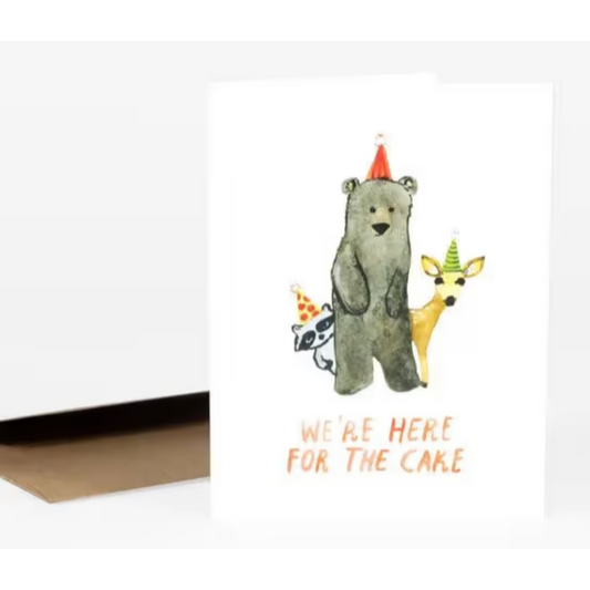 Here For The Cake Birthday Card