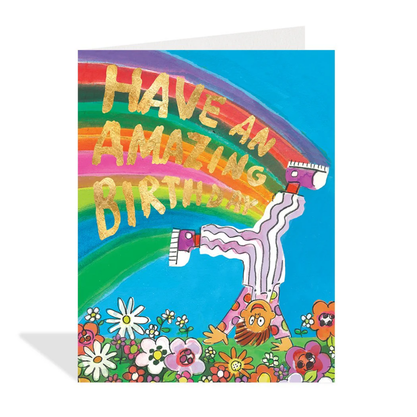 Rainbow Cartwheel Birthday Card