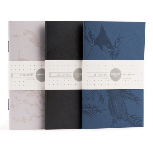 Monochromatic Birds - Pocket Notebooks (Set of 3)