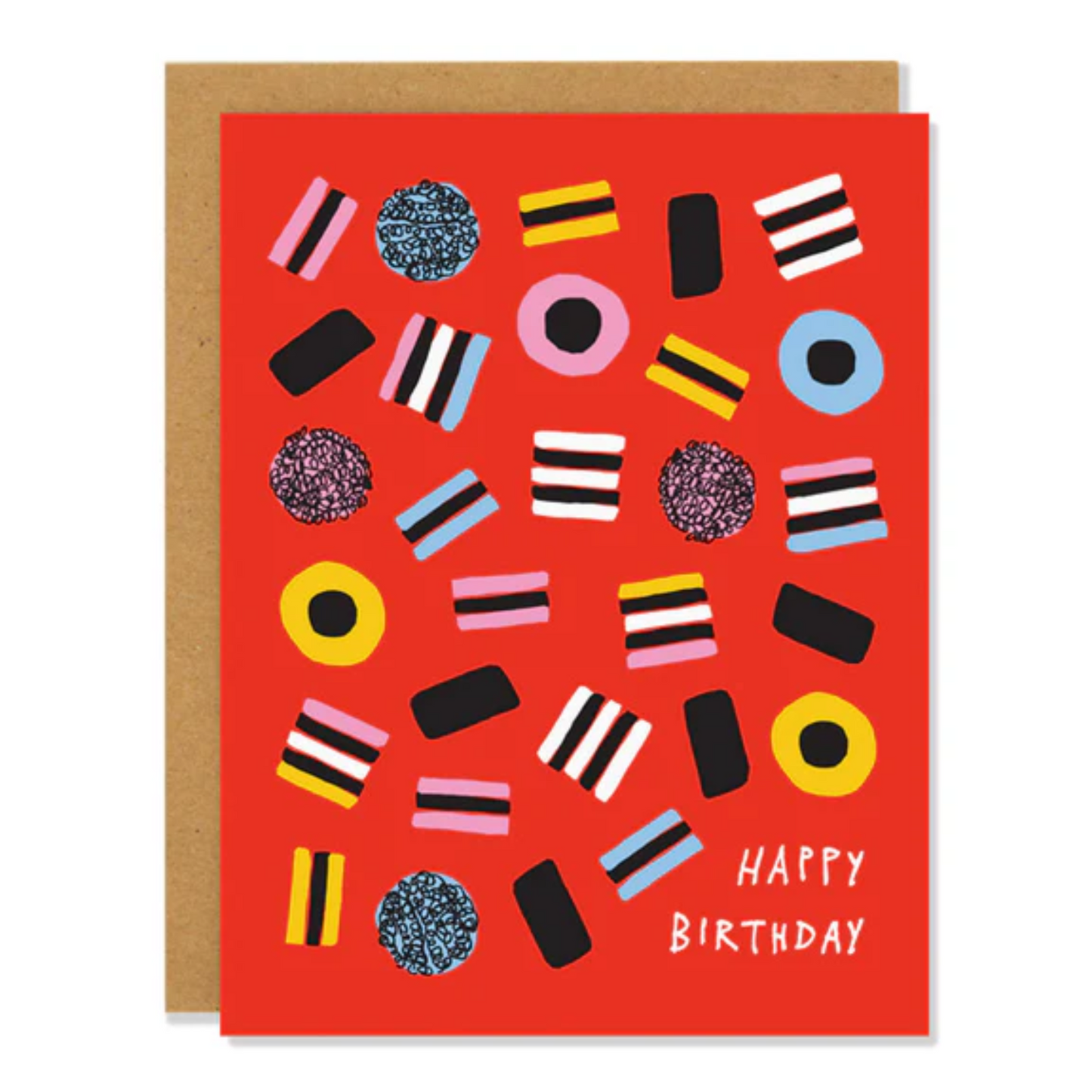 Liquorice Birthday Card