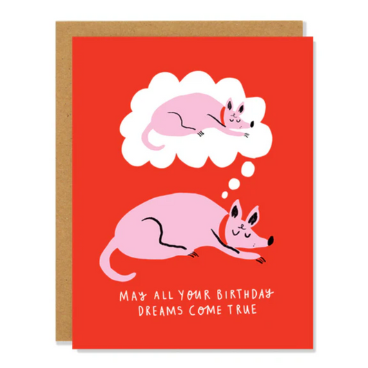 Dog Dream Birthday Card