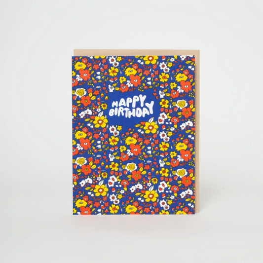 Calico Happy Birthday Card