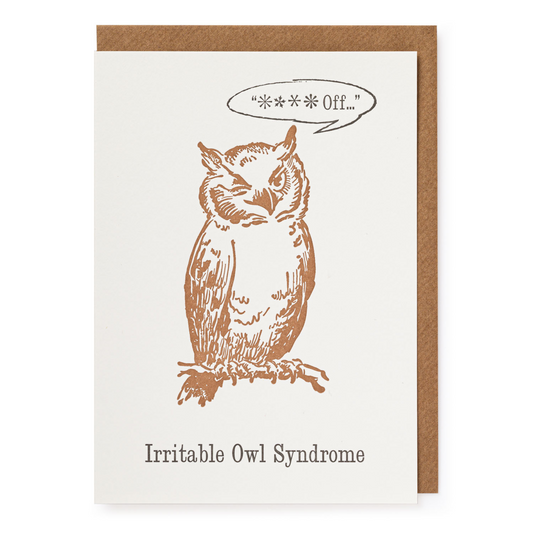 Irritable Owl Card