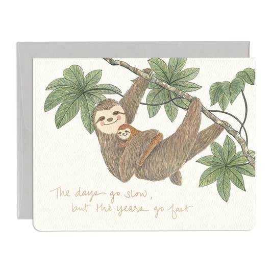 Sloth Parent Card