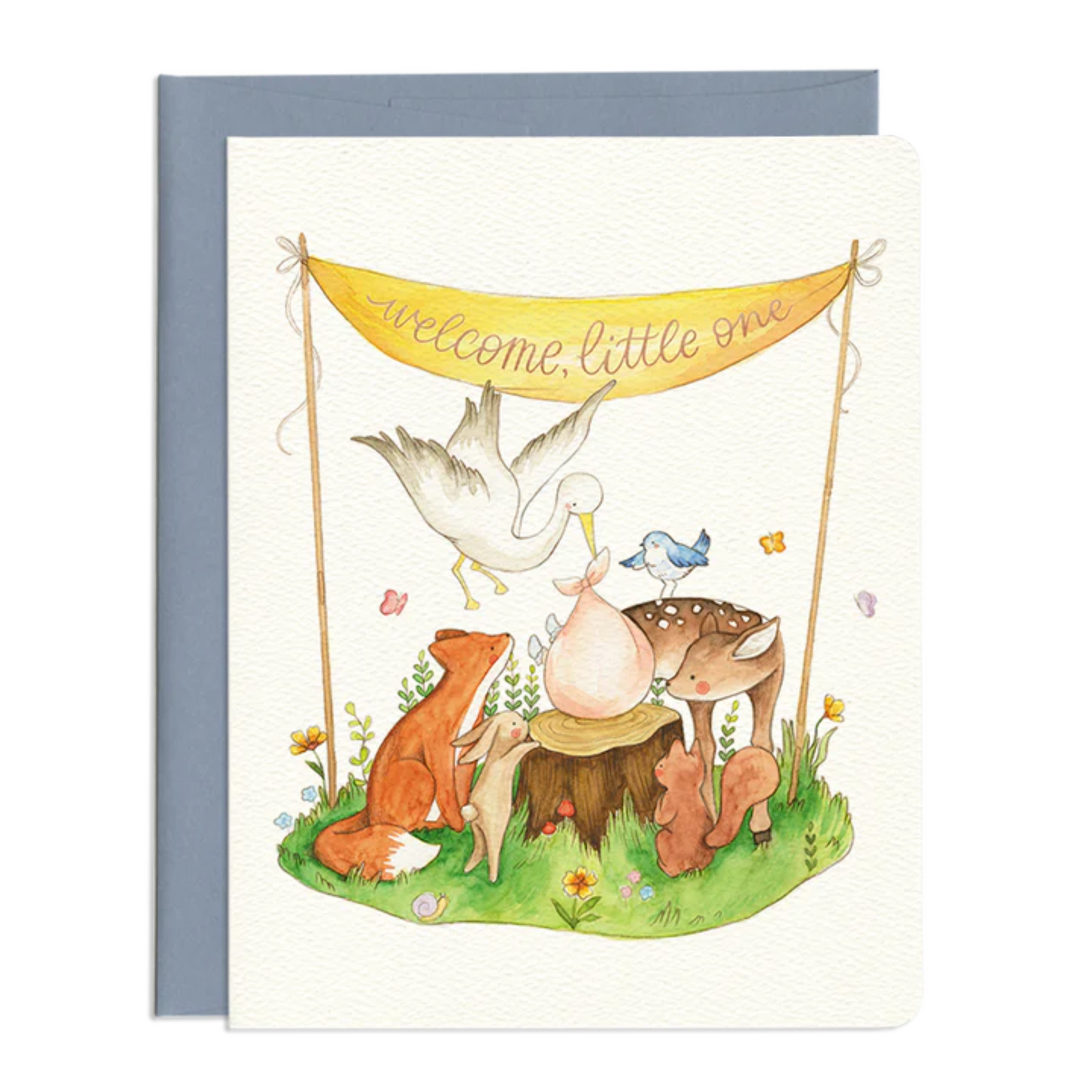 Forest Friends Baby Card