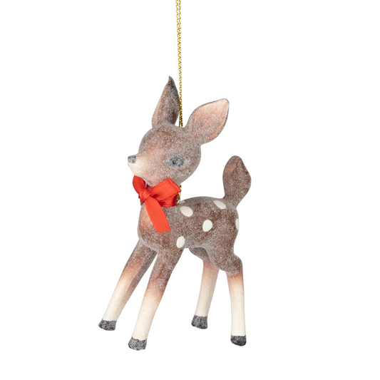 Vintage Resin Fawn Ornament